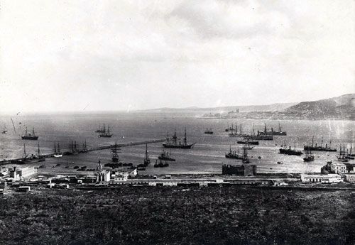 Foto antigua del Puerto de La Luz (FEDAC/Cabildo Insular de Gran Canaria)