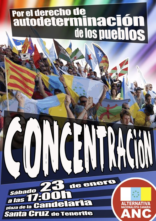 concentración por la autodeterminación de los pueblos